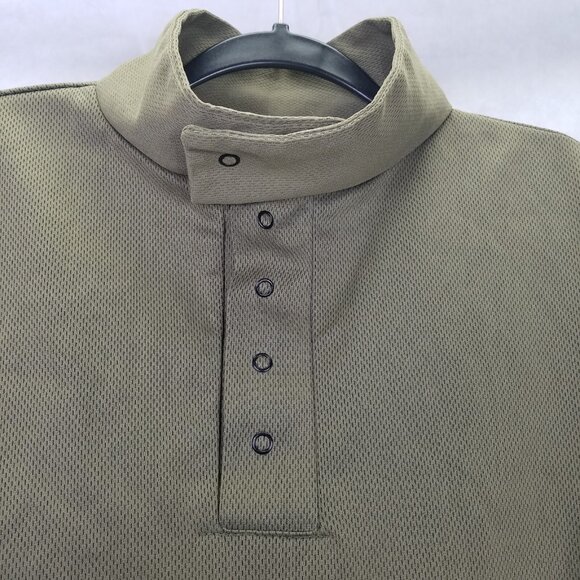 Scent-lok Hunting Shirt Men's L Scent Blocking Pullover Green Snap Up Neck Wrist - Picture 2 of 14